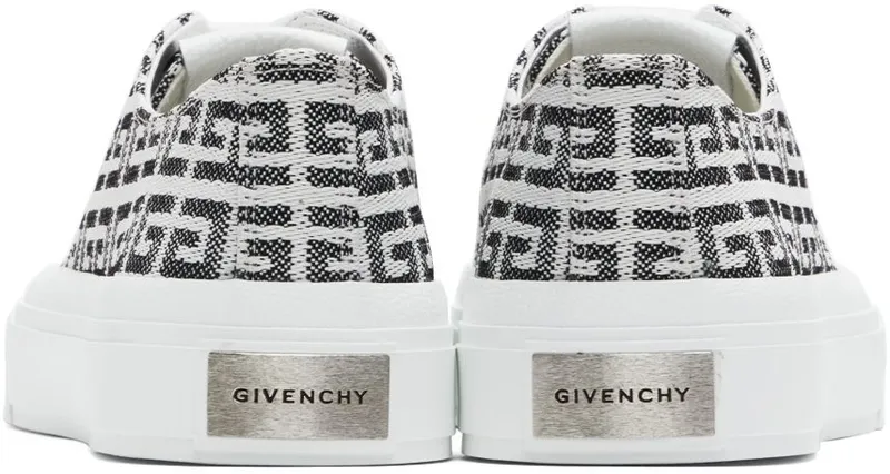 Givenchy Black & White City Low 4G Sneakers (BH0050H0VC004)