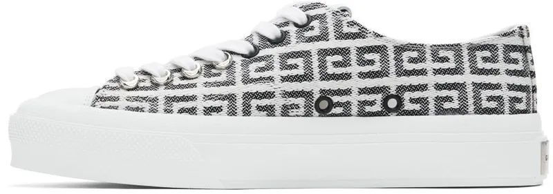 Givenchy Black & White City Low 4G Sneakers (BH0050H0VC004)