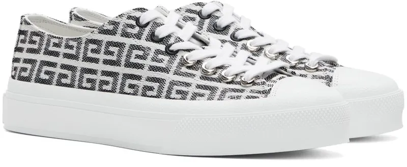 Givenchy Black & White City Low 4G Sneakers (BH0050H0VC004)