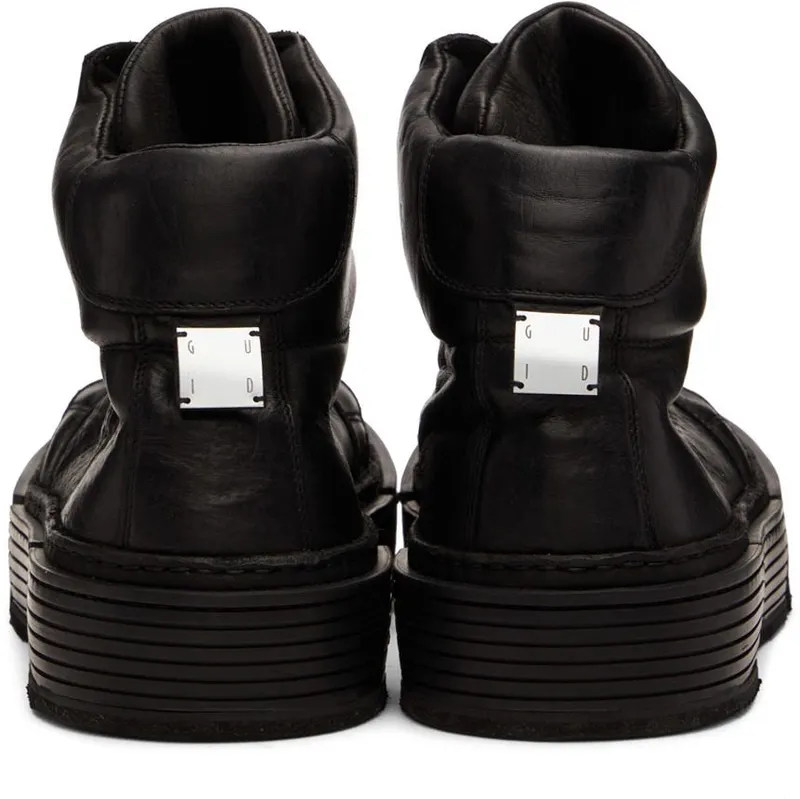 Guidi White Basket High-Top Sneakers (GJ04)