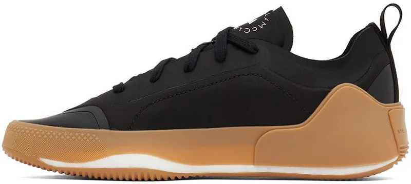 adidas by Stella McCartney Black Treino Low-Top Sneakers (FX3934)