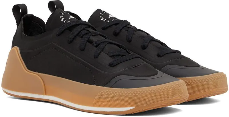 adidas by Stella McCartney Black Treino Low-Top Sneakers (FX3934)