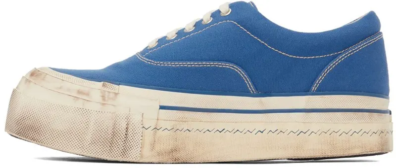 Visvim Blue Logan Deck II G.Patten Sneakers (0122101001004)