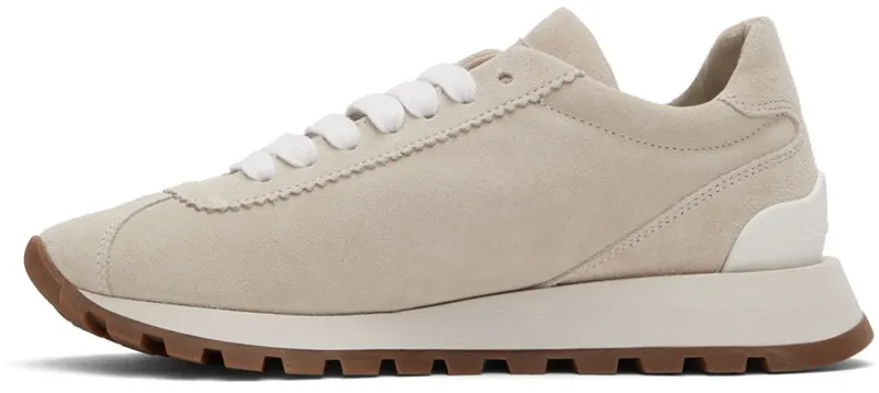 Brunello Cucinelli Grey Suede Sneakers (MZSFG2110P)