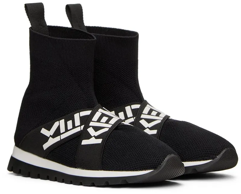 Kenzo Kids Black Sock Sneakers (K59034)
