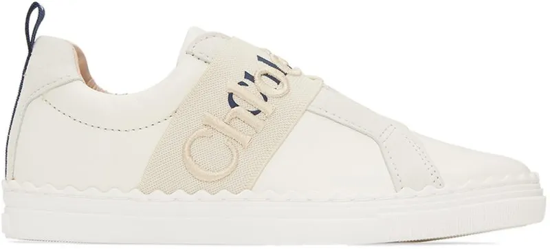 Chloé Kids Off-White Lauren Sneakers (C19153)