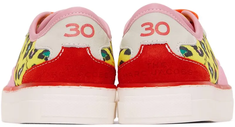Marc Jacobs Kids Pink & Yellow Hawaii Sneakers (W19112)