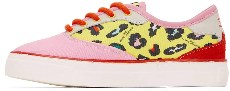 Marc Jacobs Kids Pink & Yellow Hawaii Sneakers (W19112)