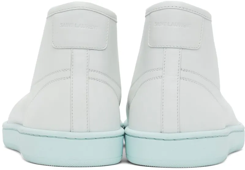 Saint Laurent White & Pink Court Classic SL/39 Sneakers (652773AAAIG)