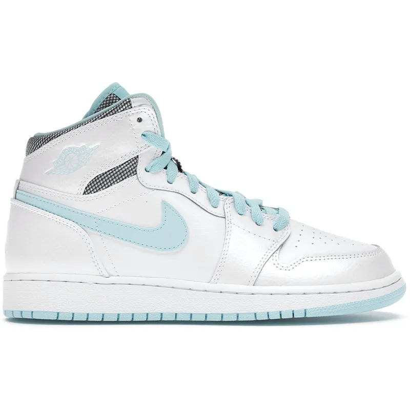 Jordan 1 Retro High White Still Blue (GS) (332148-106)