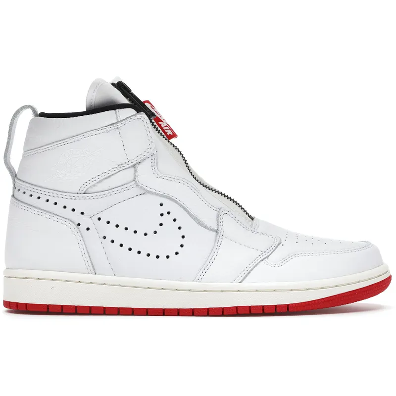 Jordan 1 Retro High Zip White University Red (AR4833-100)