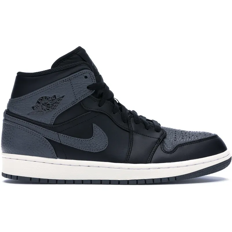 Jordan 1 Retro Mid Black Dark Grey (554724-041)
