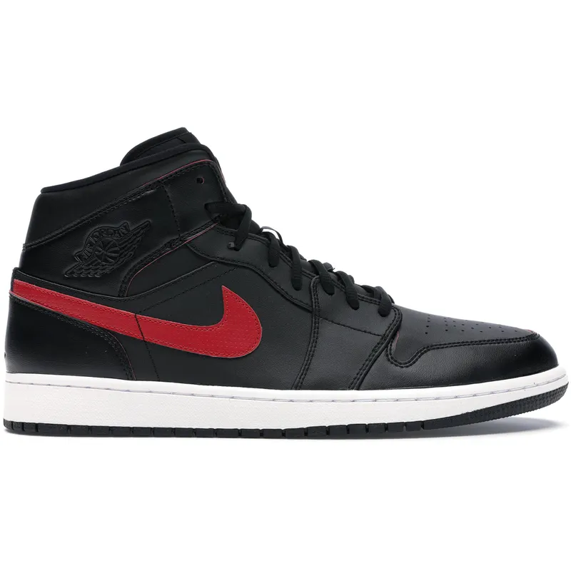 Jordan 1 Retro Mid Black Team Red (554724-009)