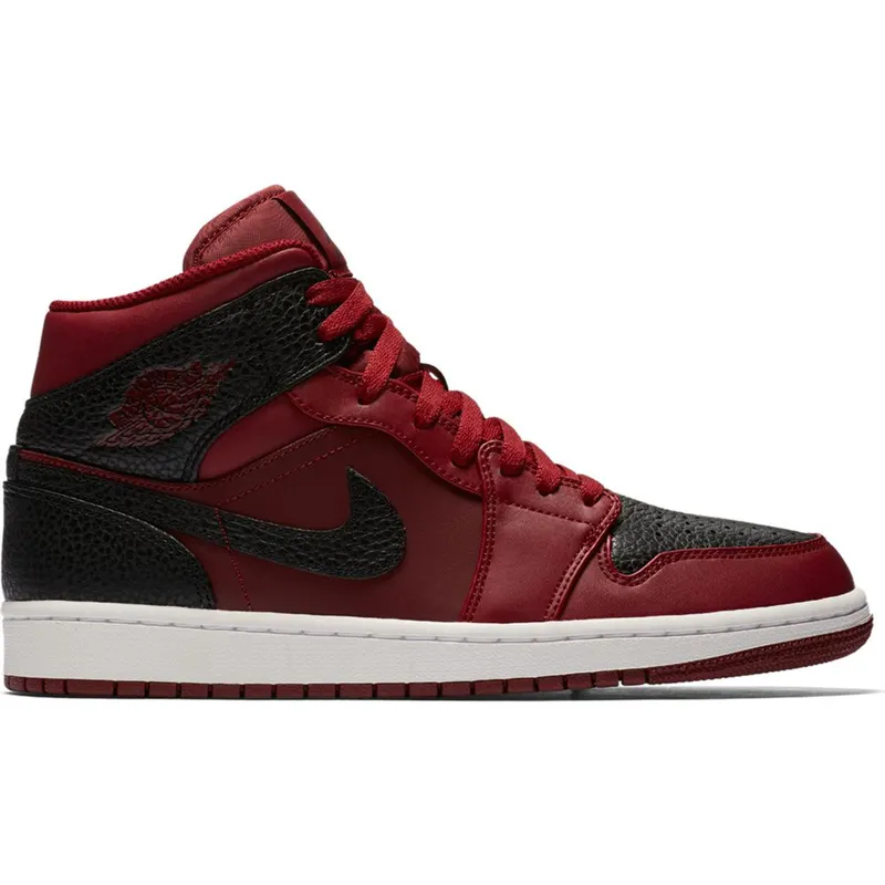 Jordan 1 Retro Mid Team Red Black (554724-601)