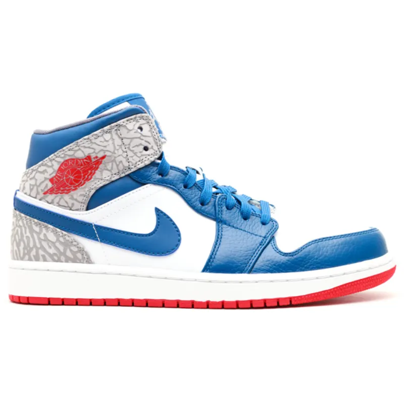 Jordan 1 Retro Mid True Blue (554724-107)