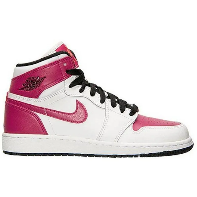 Jordan 1 Retro White Sport Fuchsia (GS) (332148-108)