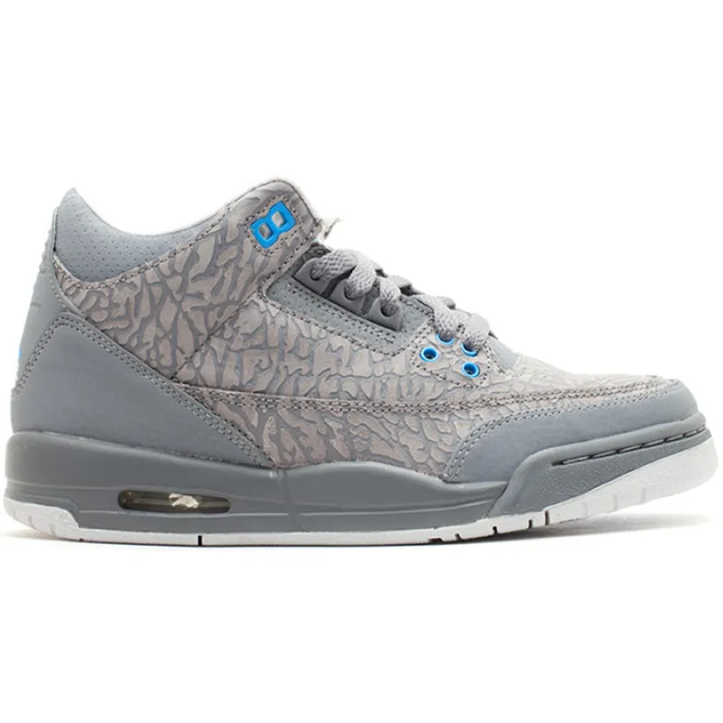 Jordan 3 Retro Flip Cool Grey Blue Glow (GS) (441140-015)