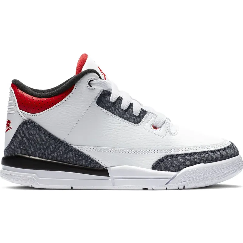 Jordan 3 Retro SE-T Fire Red Denim (PS) (DB4168-100)