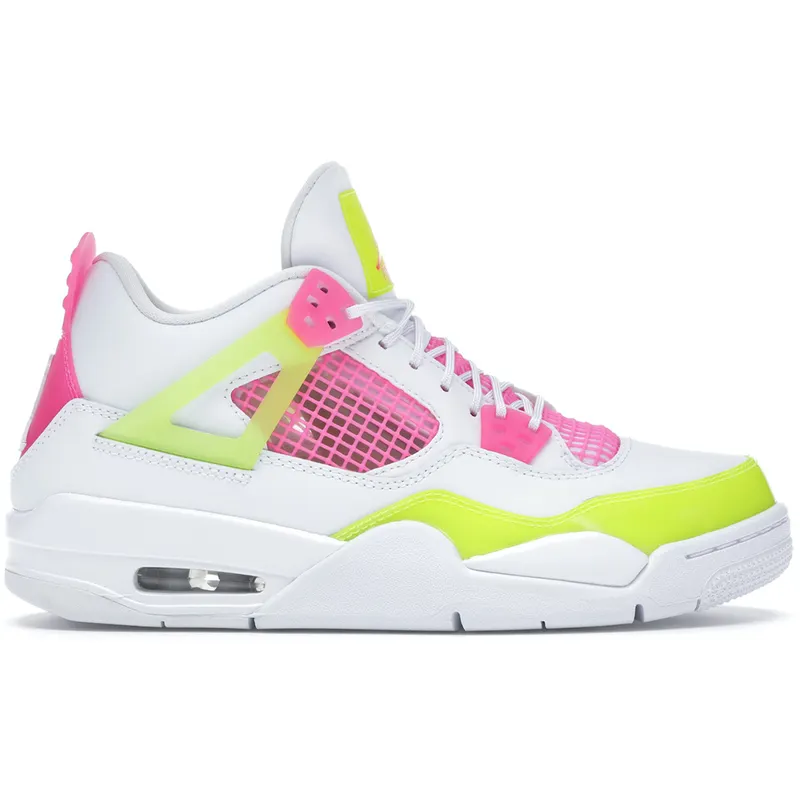 Jordan 4 Retro White Lemon Pink (GS) (CV7808-100)