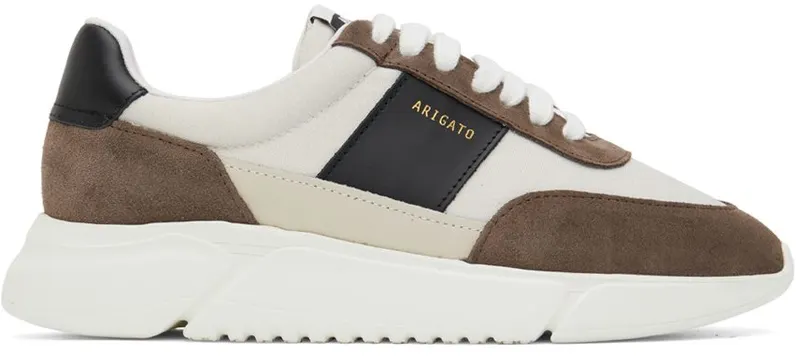Axel Arigato Beige & Brown Genesis Vintage Runner Sneakers (27573)