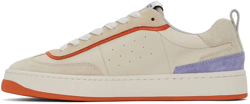 Kenzo Beige & Orange Kourt 80 Sneakers (FC55SN174L64)