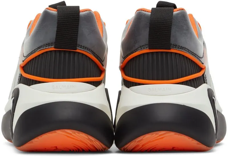 Balmain Black & Orange B-Runner Sneakers (XM1VI261TRBY)