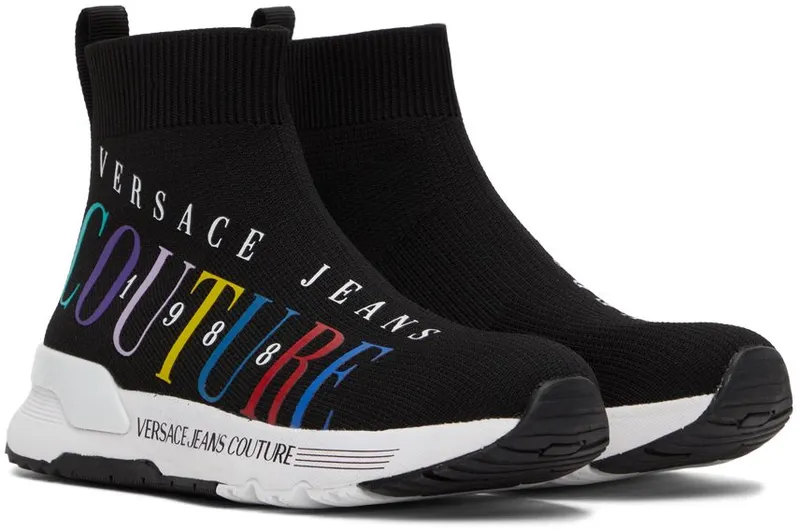 Versace Jeans Couture White Dynamic Logo Sneakers (E72VA3SA2EZS016)