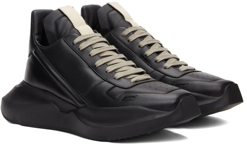 Rick Owens Black Geth Sneakers (RR01B1814 LPO)