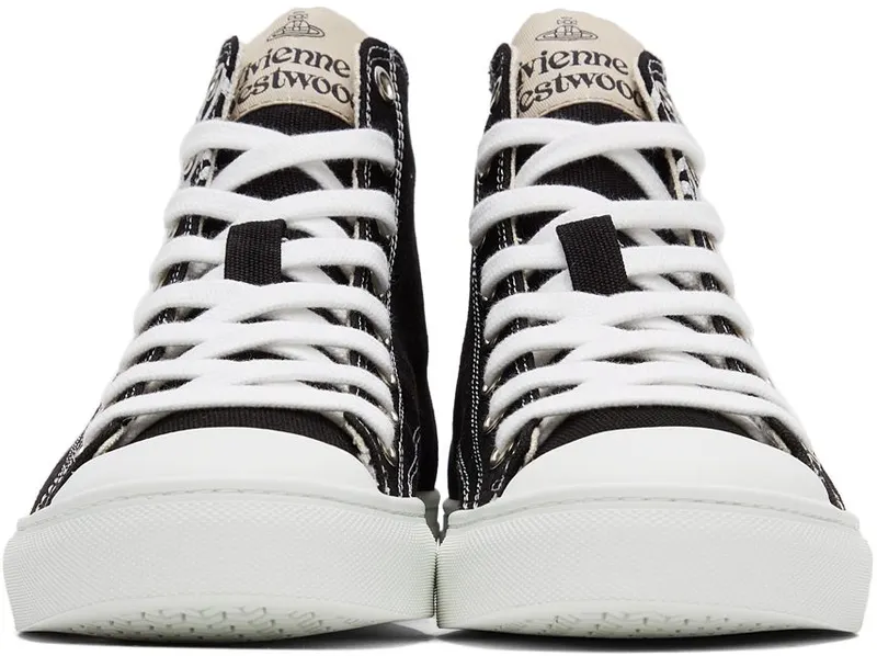 Vivienne Westwood Black Plimsoll High Sneakers (75010001M-W0004-)