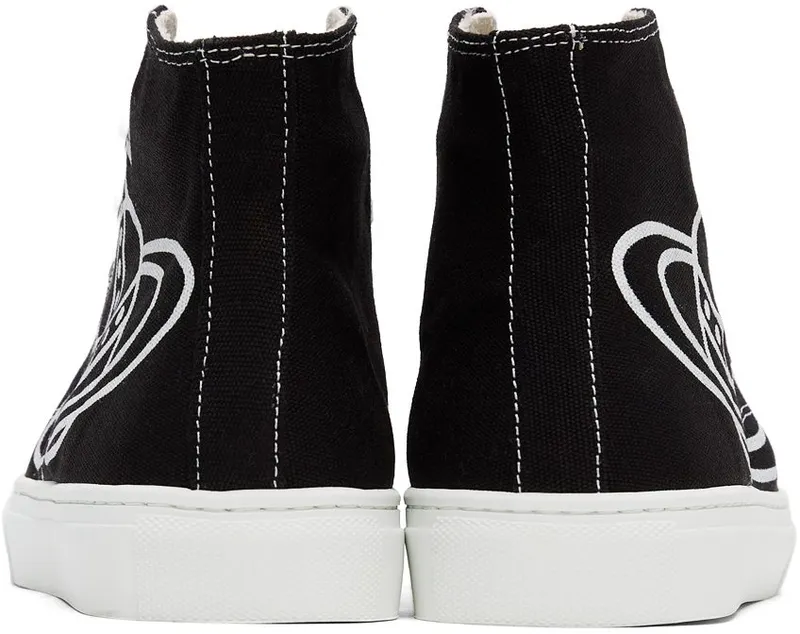 Vivienne Westwood Black Plimsoll High Sneakers (75010001M-W0004-)