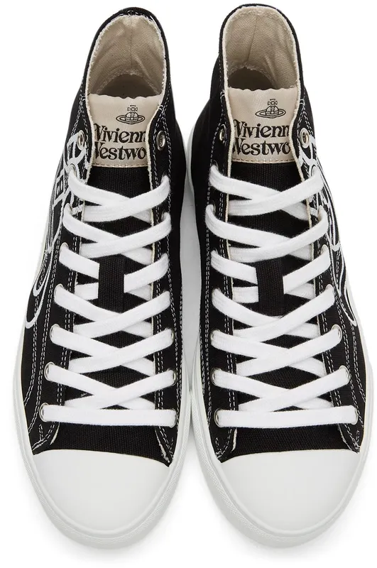 Vivienne Westwood Black Plimsoll High Sneakers (75010001M-W0004-)