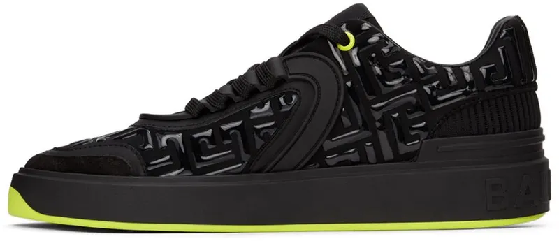Balmain Black Skate Low Sneakers (XM1VI292TSNL)