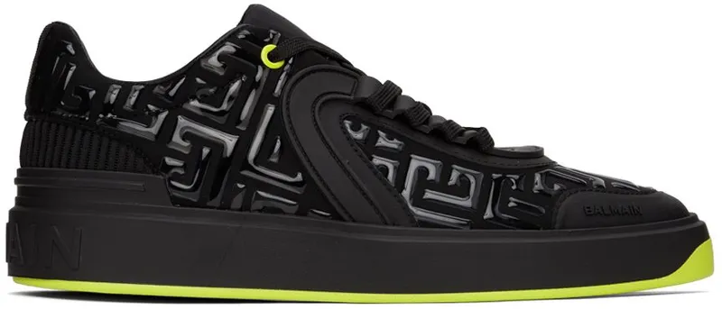Balmain Black Skate Low Sneakers (XM1VI292TSNL)