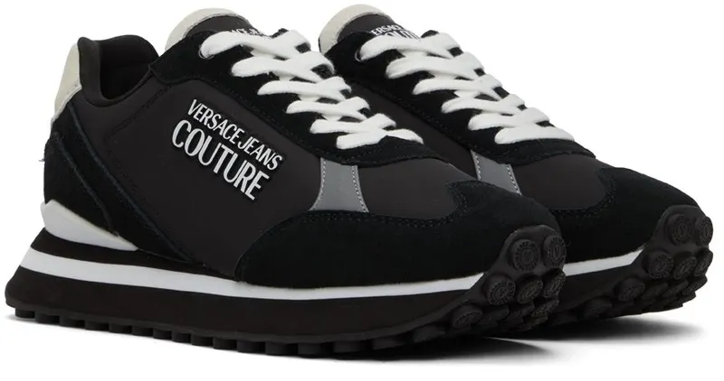 Versace Jeans Couture Black Spyke Sneakers (E72YA3SE2 EZP076)