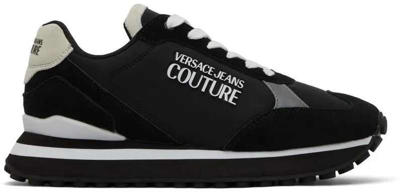 Versace Jeans Couture Black Spyke Sneakers (E72YA3SE2 EZP076)