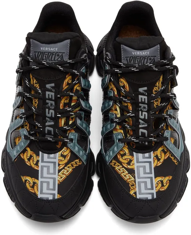 Versace Black Trigreca Sneakers (*DSU8094 1A02707)