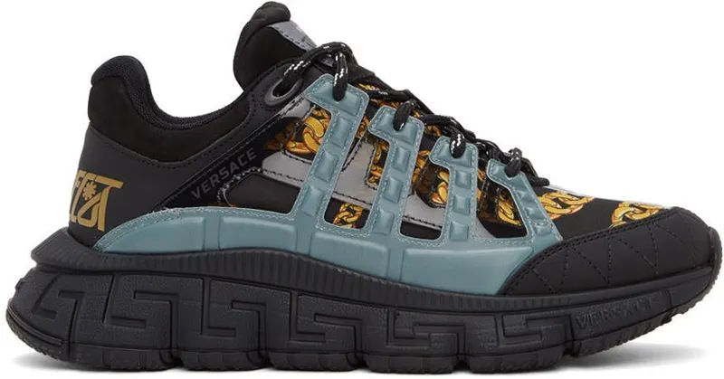 Versace Black Trigreca Sneakers (*DSU8094 1A02707)