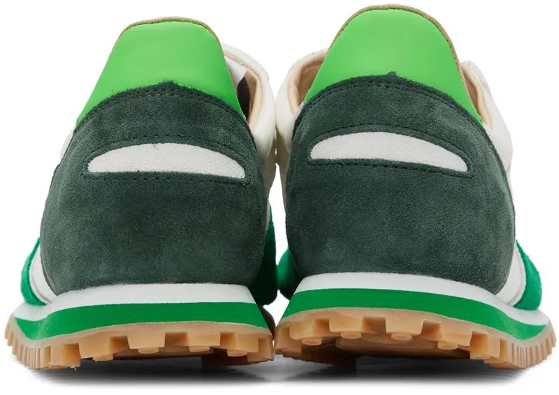 Spalwart Green & Off-White Marathon Trail Low Sneakers (97037767460)