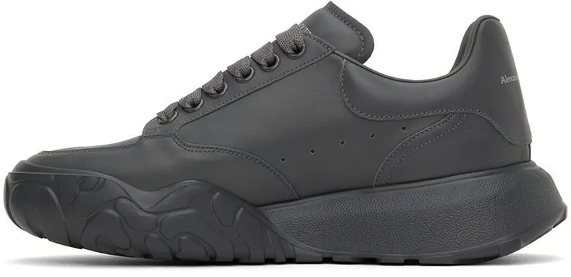Alexander McQueen Grey Court Trainer Sneakers (634619WIAGC1513)