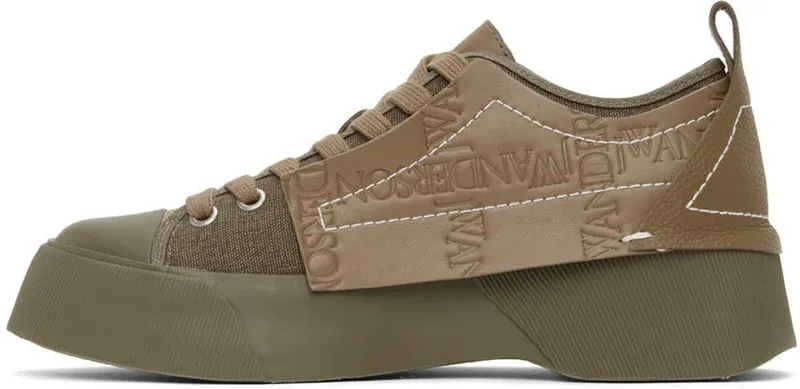 JW Anderson Khaki Logo Low Sneakers (ANM38500A)