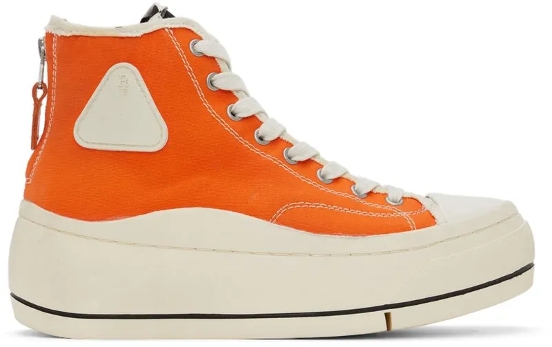 R13 Orange Kurt High-Top Sneakers (R13S5029M-S045A)