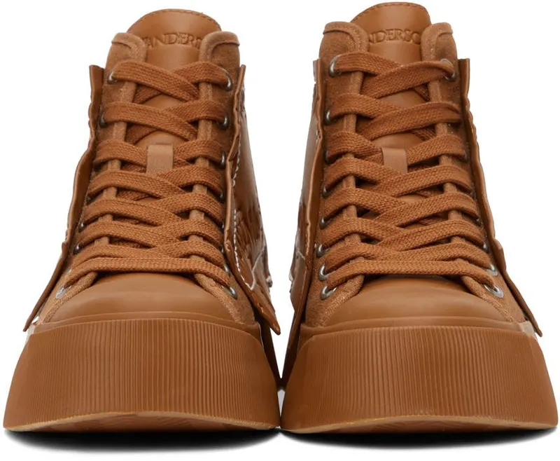 JW Anderson White Logo High Sneakers (ANM37500A)