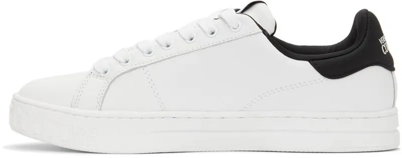 Versace Jeans Couture White 88 V-Emblem Court Sneakers (E72YA3SK1 EZP101)