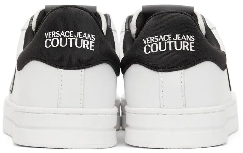 Versace Jeans Couture White 88 V-Emblem Court Sneakers (E72YA3SK1 EZP101)
