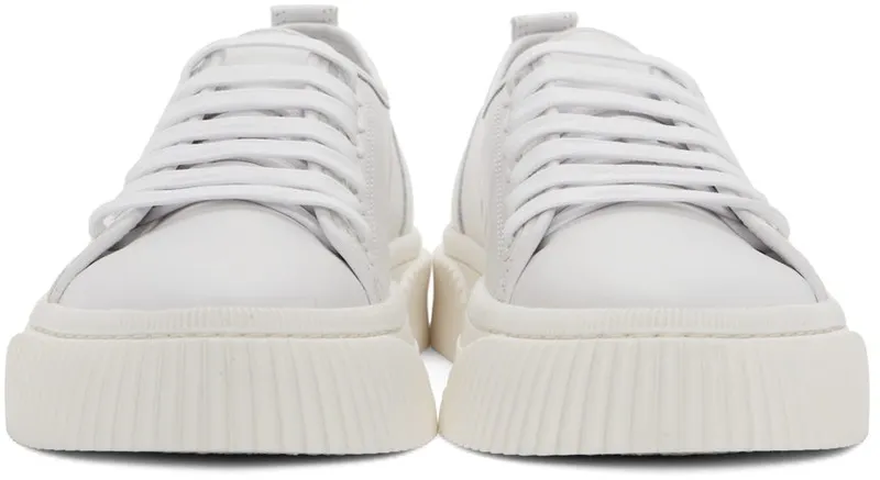 AMI Alexandre Mattiussi White Ami Sole Low-Top Sneakers (USN401.857)