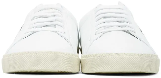 Saint Laurent White & Black Court Classic Sneaker (61068508G10)