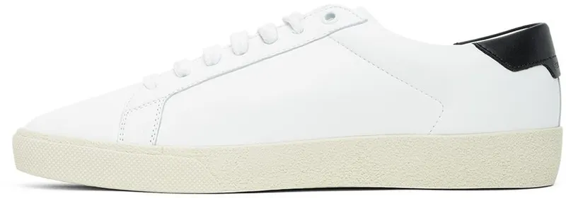 Saint Laurent White & Black Court Classic Sneaker (61068508G10)