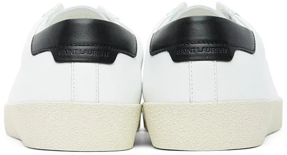 Saint Laurent White & Black Court Classic Sneaker (61068508G10)