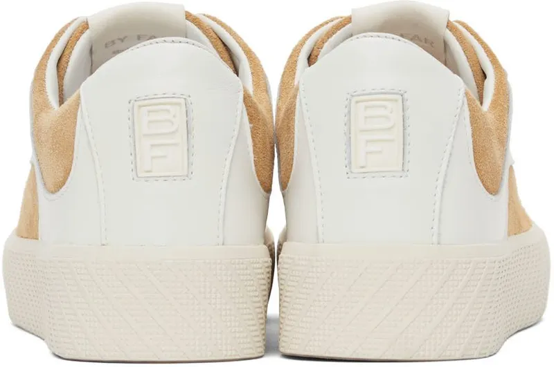 BY FAR White & Tan Suede Rodina Sneakers (22CRROASDU)