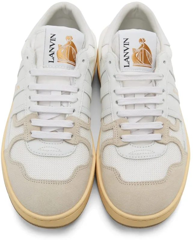 Lanvin White Calfskin Clay Sneakers (FW-SKDK00-NASH-A20)